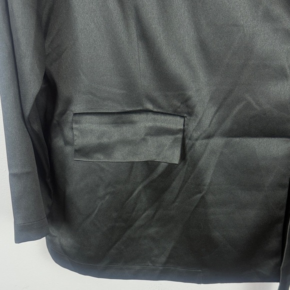 Misook Black Crepe Side-Tie Wrap Blazer Size Large - Picture 10 of 11